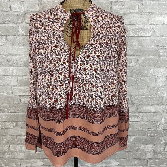 Blue Rain Tops - Blue Rain Boho Top